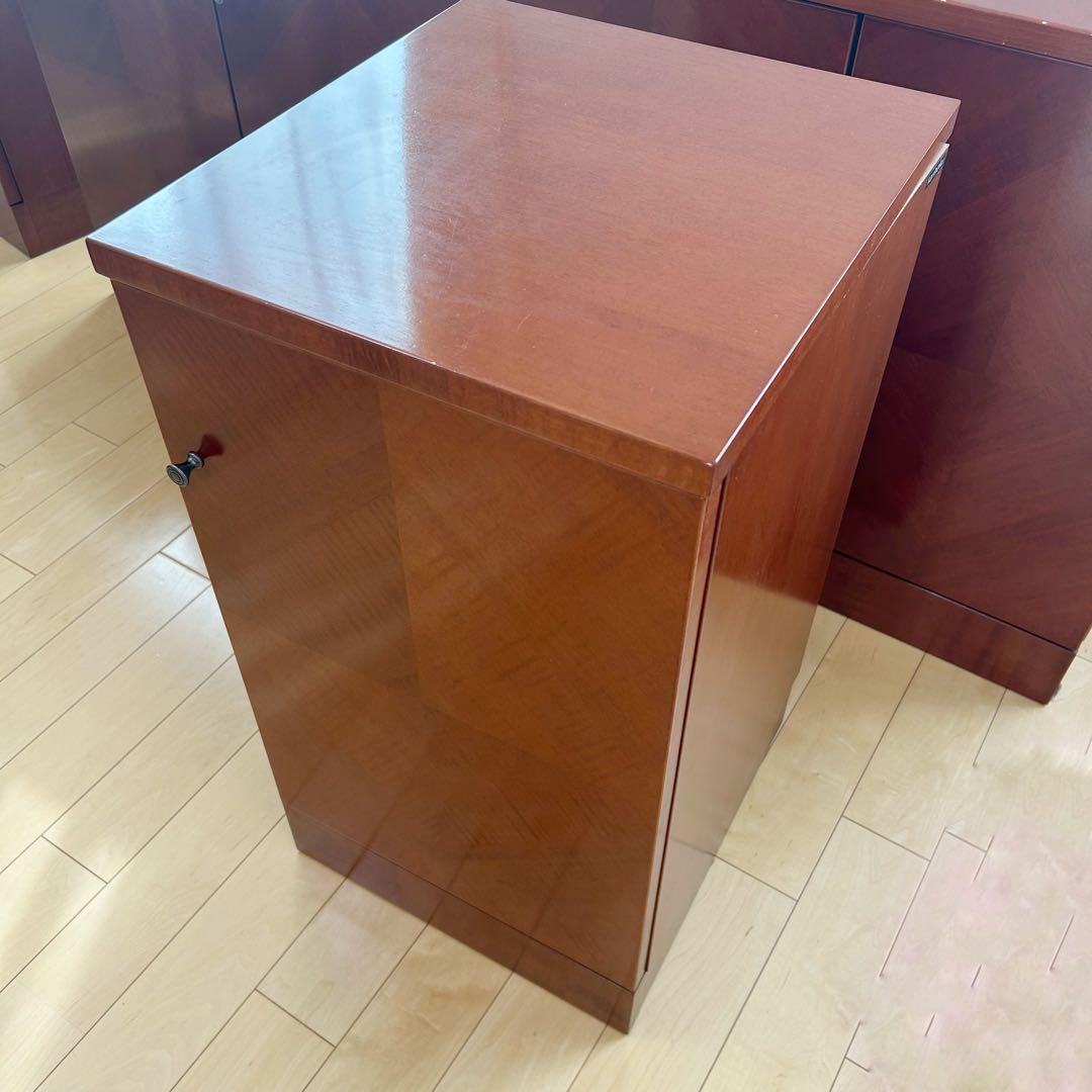 極希少カリモク　アラード　突板　ダイヤモンド貼り　サイドボード　キャビネット③