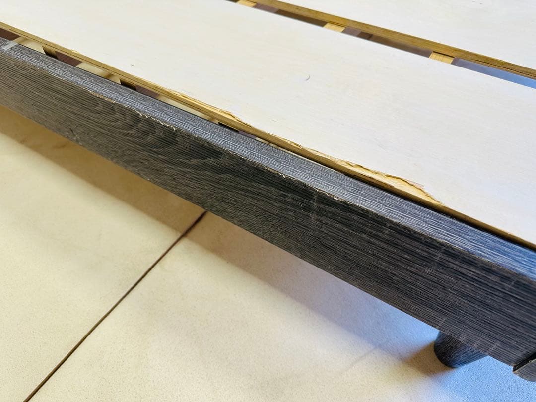 ダブルベッドフレーム LEDライト付き