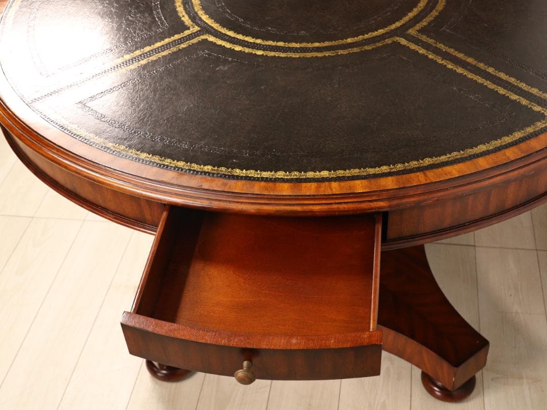 BK245　Maitland Smith　エクセターゲームテーブル　マホガニー