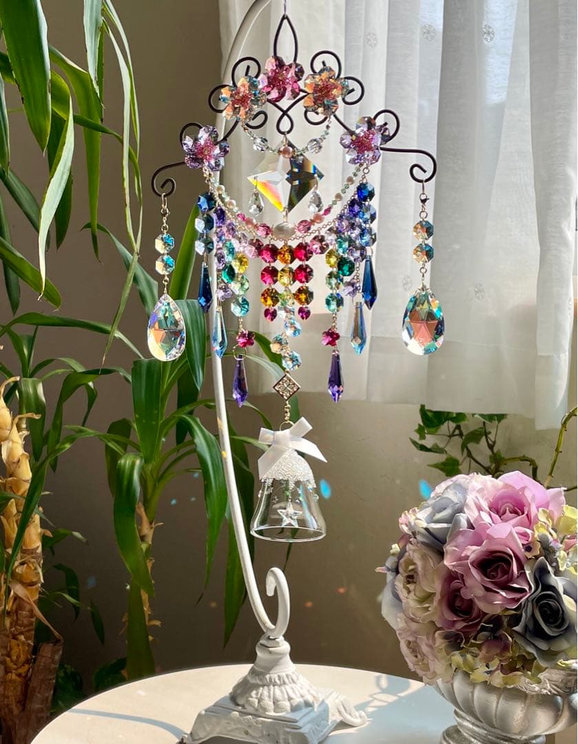 サンキャッチャー スワロフスキーオーナメントベル 現品限り✩.*˚さっちゃん様