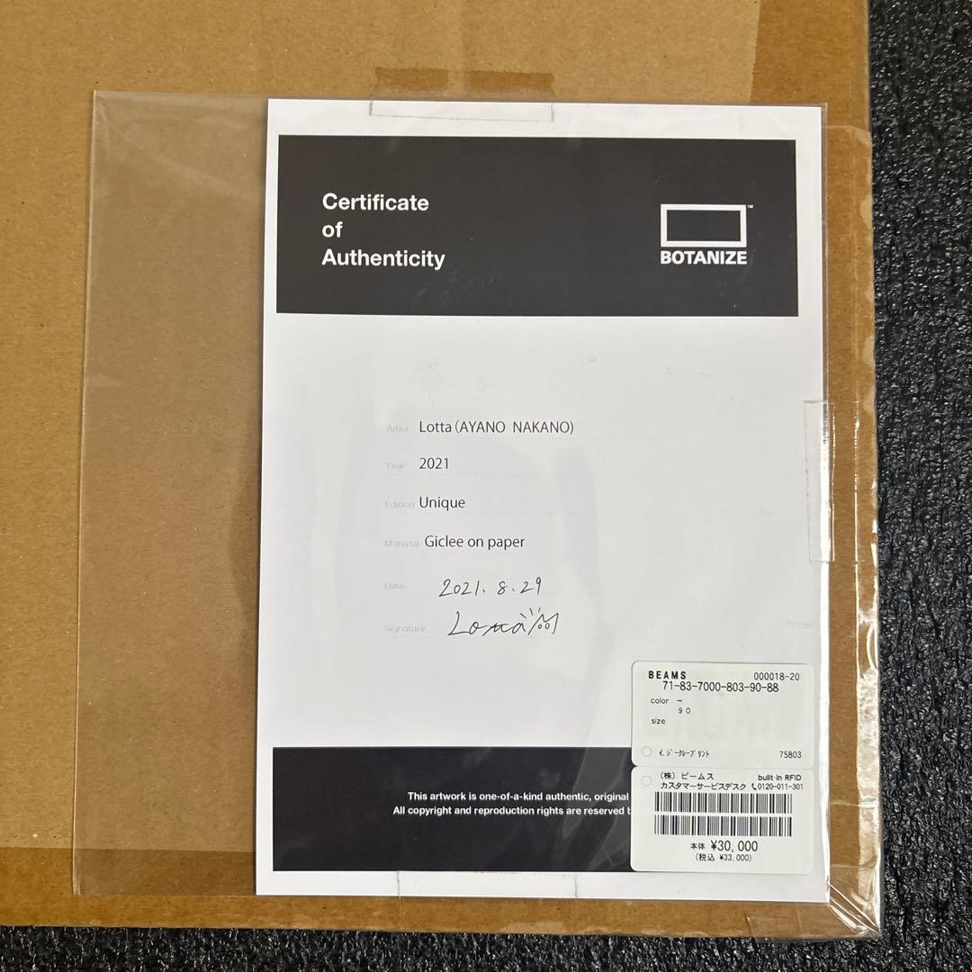 LOTTA (ロッタ）ジクレー作品 BOTANIZE ボタナイズ BEAMS - メルカリ
