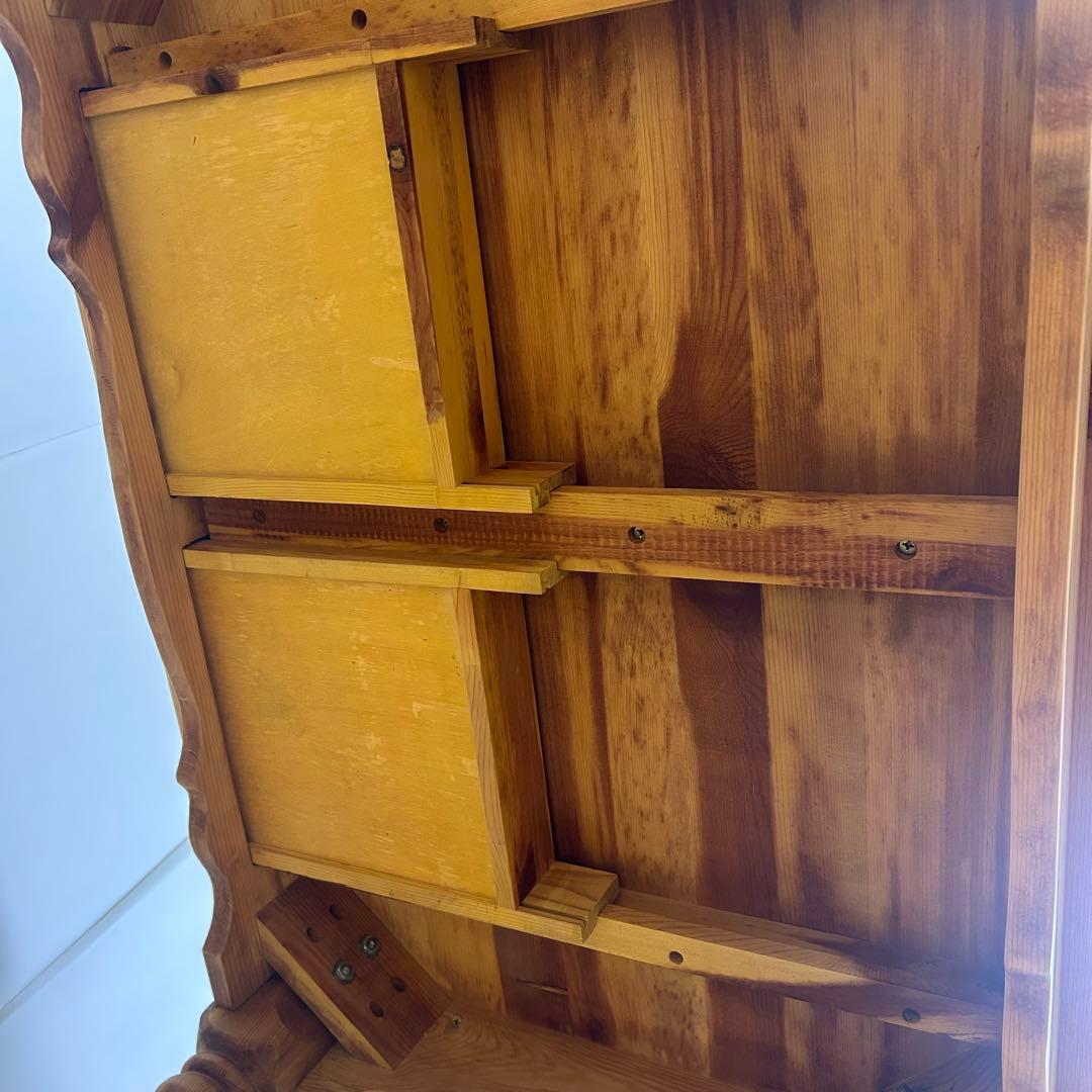 カントリー家具　デスク　パイン材　引き出し2 アンティークデスク　テーブル