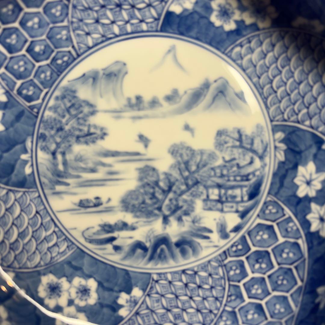 平戸祐祥窯「平戸祥瑞山水絵五角鉢」 - メルカリ