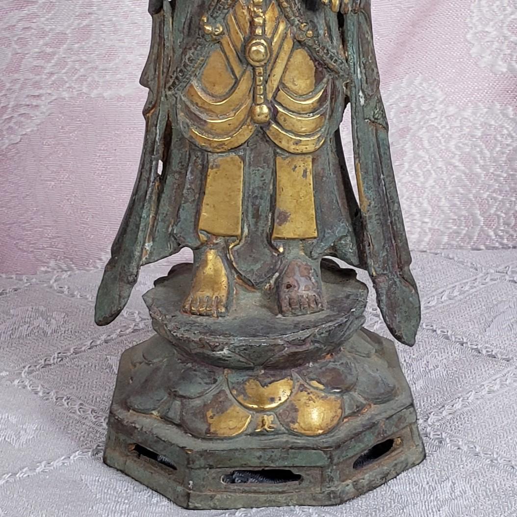 【百済仏】◆百済金銅観音菩薩立像 仏像◆検）新羅仏 白鳳仏 空海 飛鳥仏 千利休