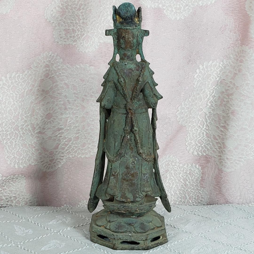 【百済仏】◆百済金銅観音菩薩立像 仏像◆検）新羅仏 白鳳仏 空海 飛鳥仏 千利休