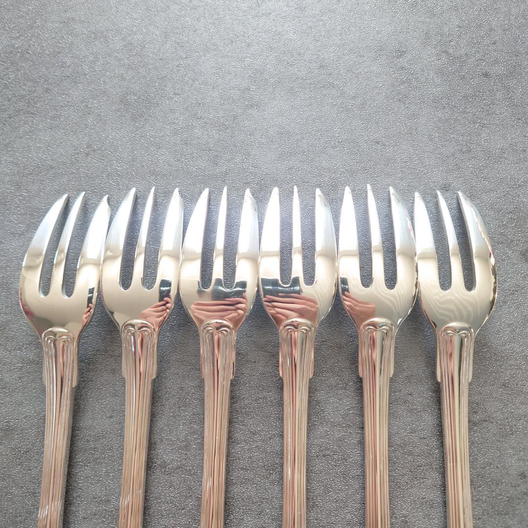 希少 極美品 クリストフル ポートロイヤル ケーキフォーク 6点