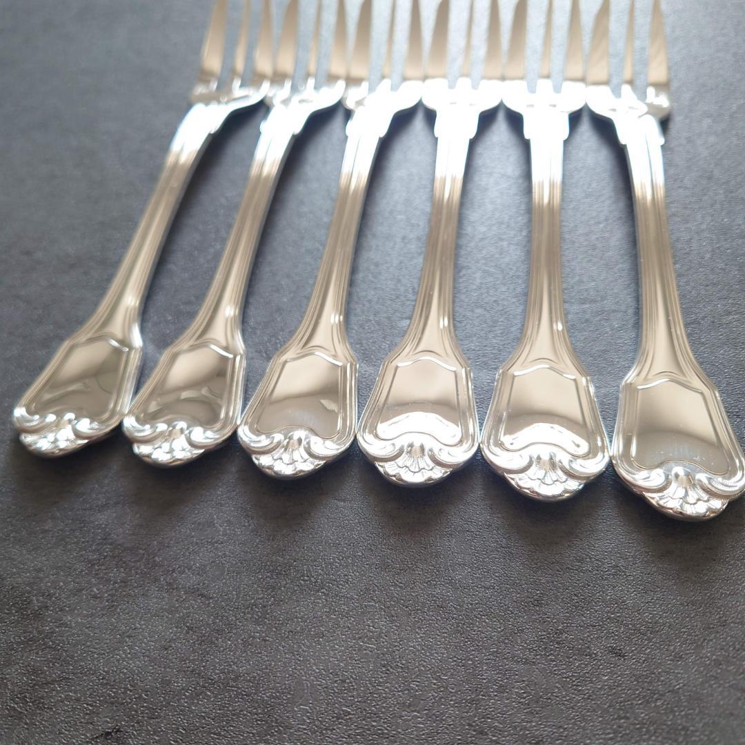 希少 極美品 クリストフル ポートロイヤル ケーキフォーク 6点