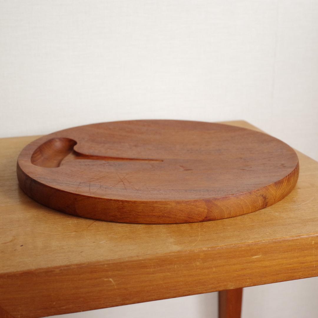 NISSEN デンマーク製 チーク トレイ カッティングボード プレート