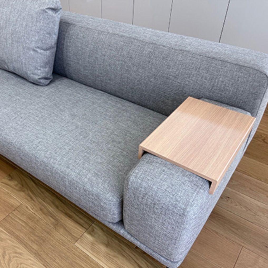 【美品】NOYES ソファ用 アームテーブル オーク