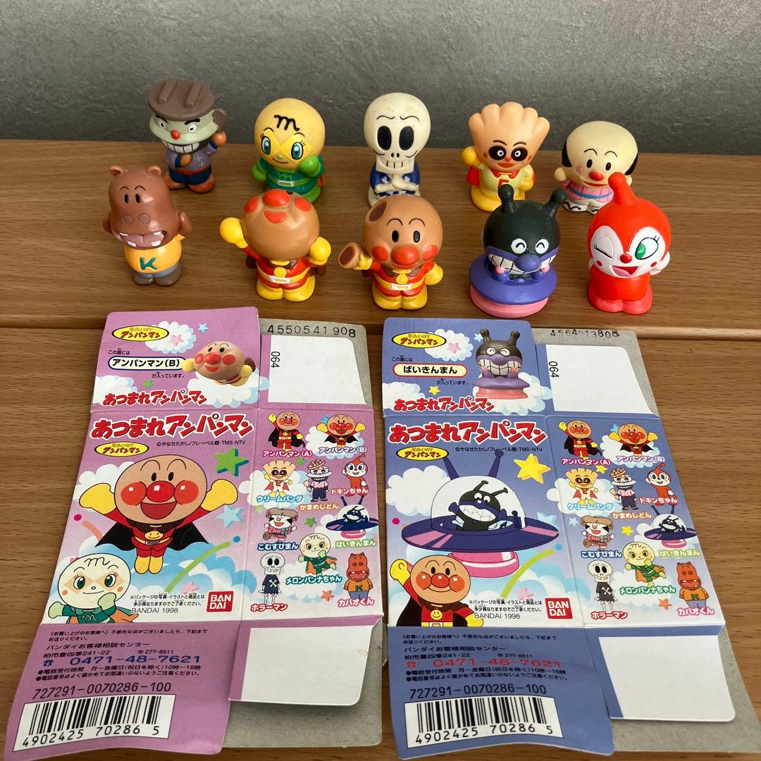 アンパンマン 指人形 レトロ 食玩 1998 1996 - メルカリ