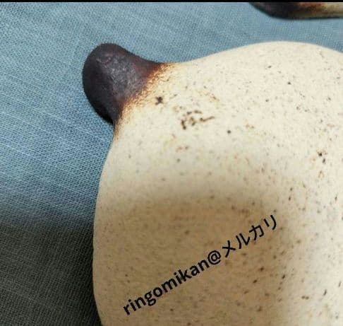 小林まり子　土の家　希少品　小皿、スプーンレスト箸置き小さなお家　手書きカード