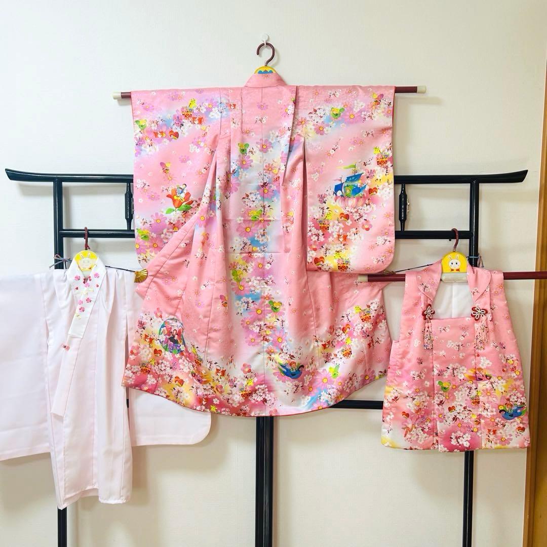 RNo.114 七五三　3歳　　被布フルセット　　永田萌