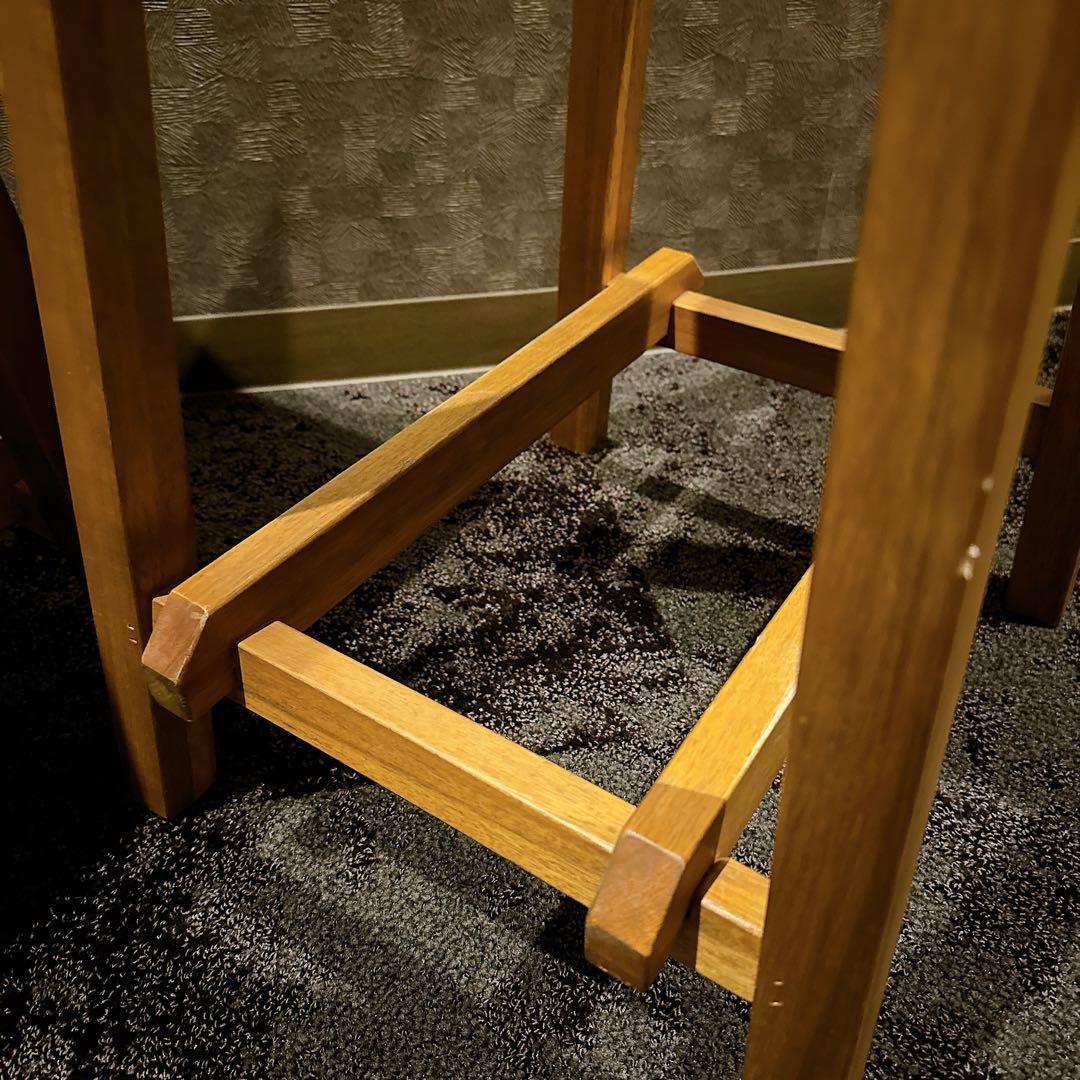 2脚セット 北欧風 天然木 カウンターチェア スツール ハイスツール ナチュラル