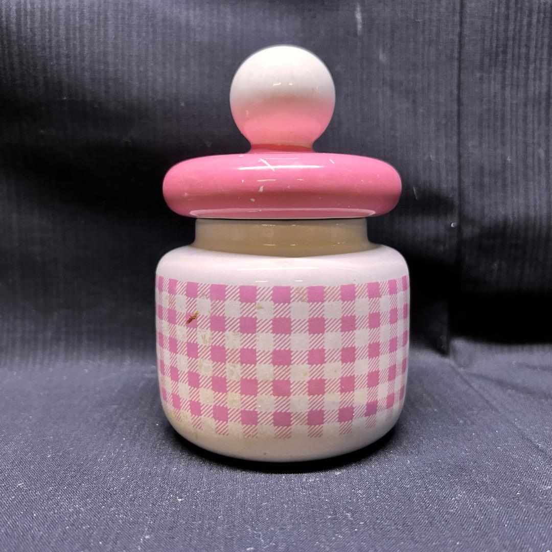 ▽Fb左1099 内藤ルネ 陶器製 キャニスター パンダ 置物 2点まとめ