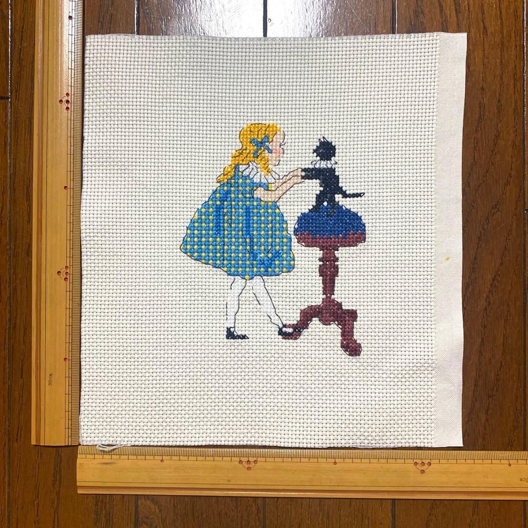 クロスステッチ ハンドメイド 完成品 くらはしれい 刺繍 - メルカリ