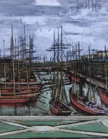 ベルナール・ビュッフェ、Le Havre,le bassin de commer - メルカリ