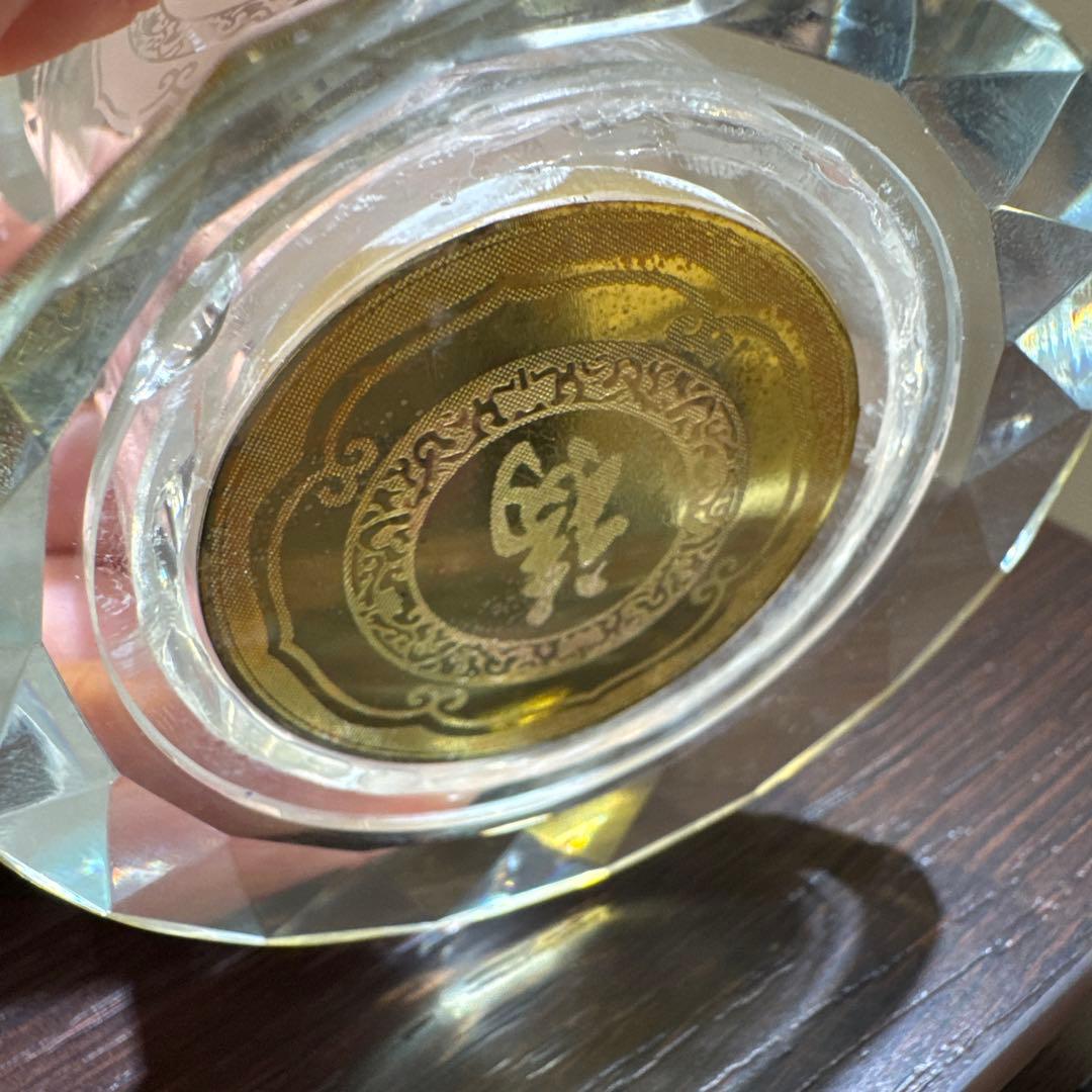 千足金 鶴 鳳凰 置物 金 中国 22金 23金