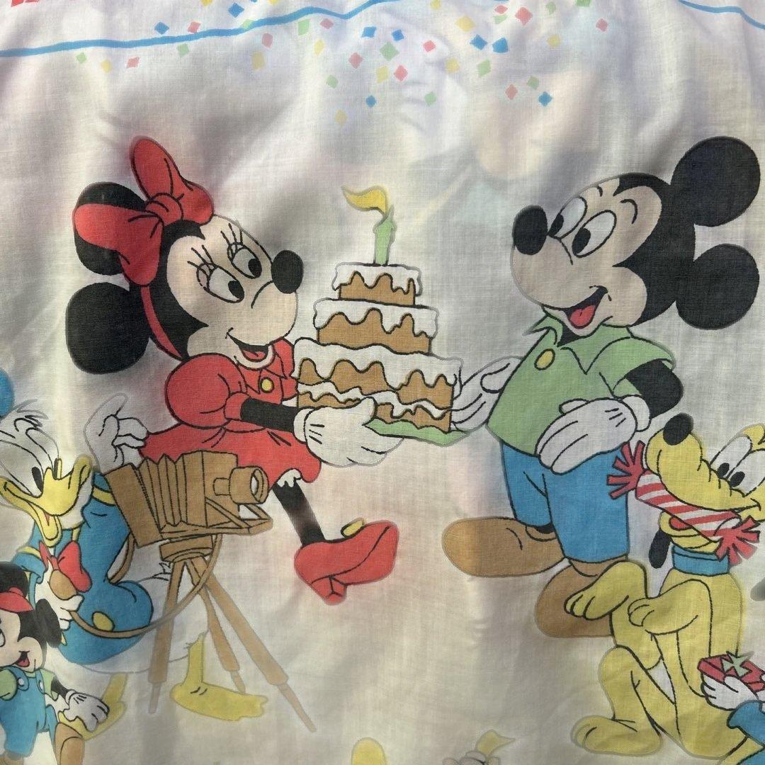 ディズニー ミッキー バースデイ ビンテージ ヴィンテージ シーツ レア