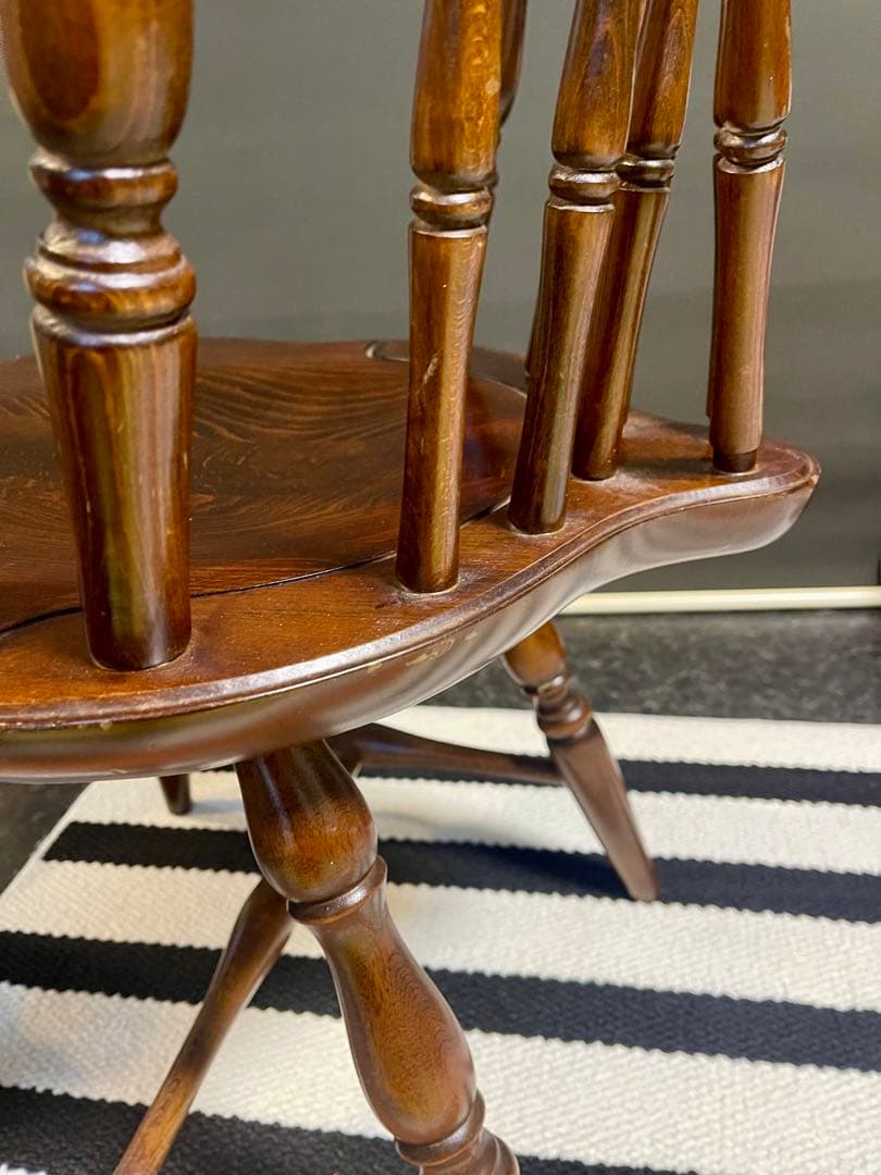 飛騨産業　キツツキ　ウィンザーチェア　レトロ