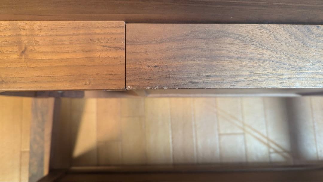 BRUNO 天然木センターテーブル 95サイズ /ウォールナット/引出し付き