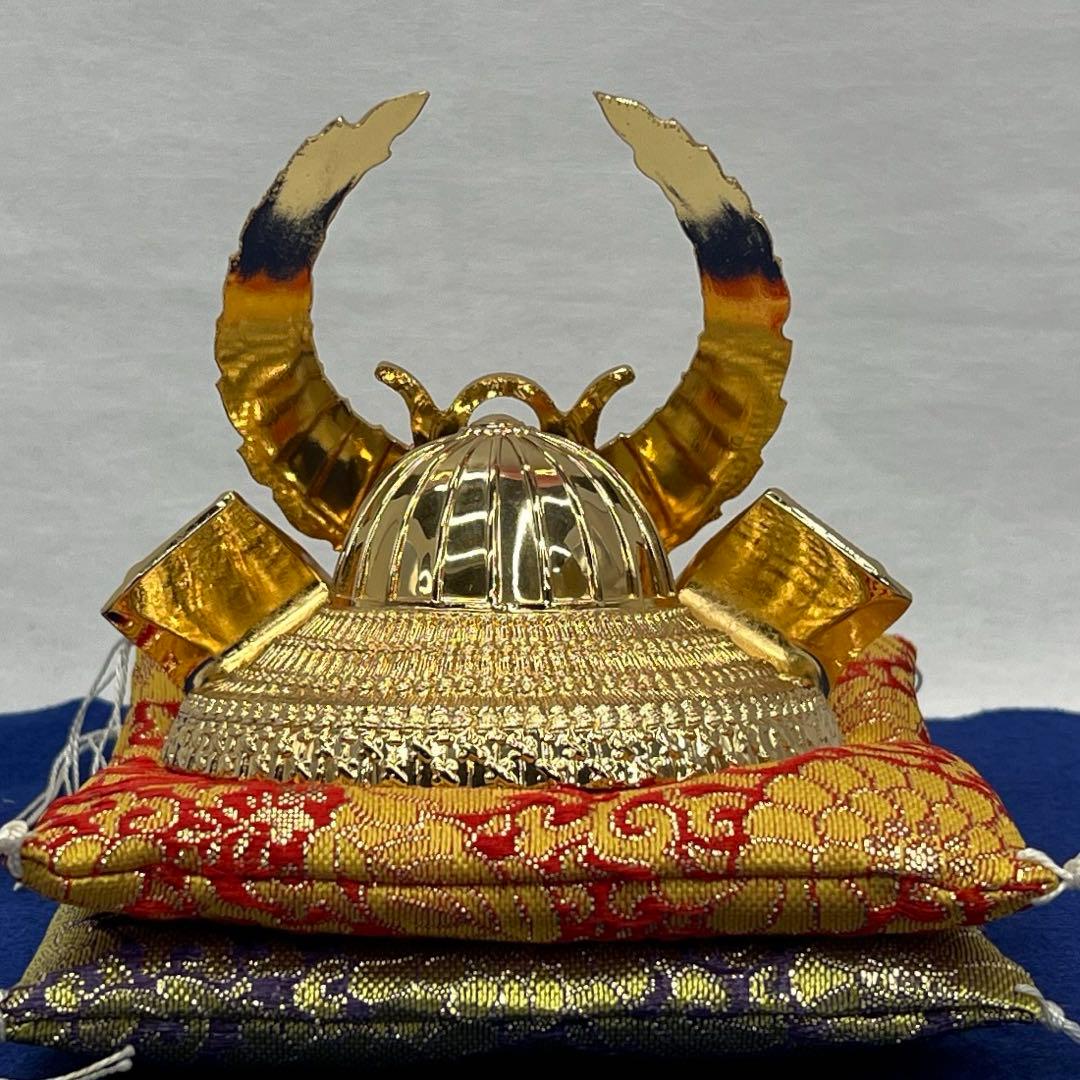 端午の節句　出世豆兜黄金兜　家康モデル