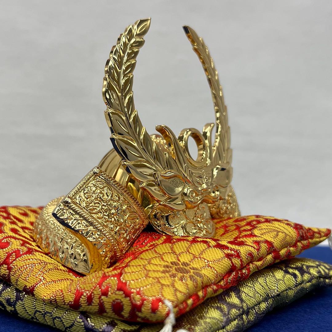 端午の節句　出世豆兜黄金兜　家康モデル