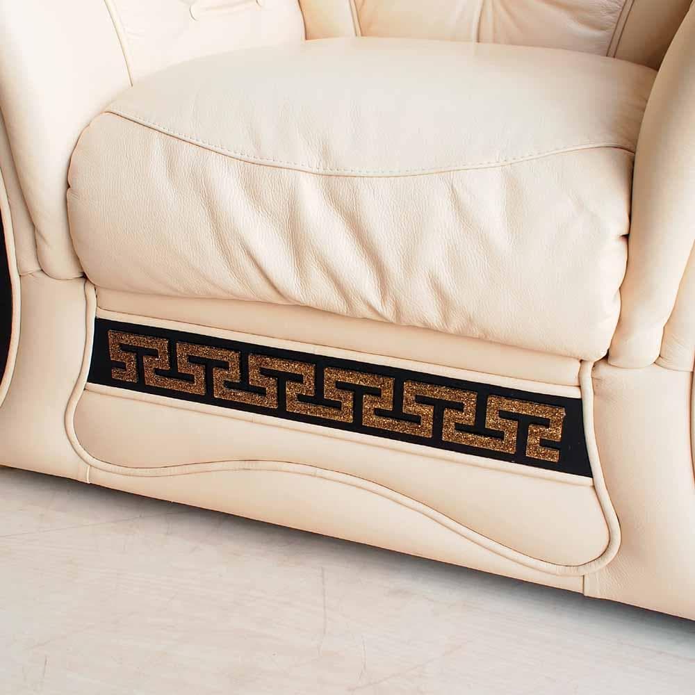 イタリア CARTEI 本革ソファ 1人掛け エレガント ZR24327