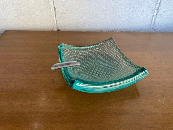 灰皿　小物入れ　アッシュトレイ　アメリカ　ビンテージ　ガラス