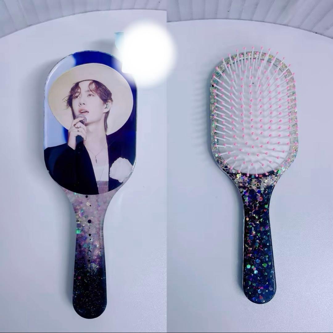 王一博 超大レジンエアークッション付きヘアブラシ　5点セット❣️確認用0113