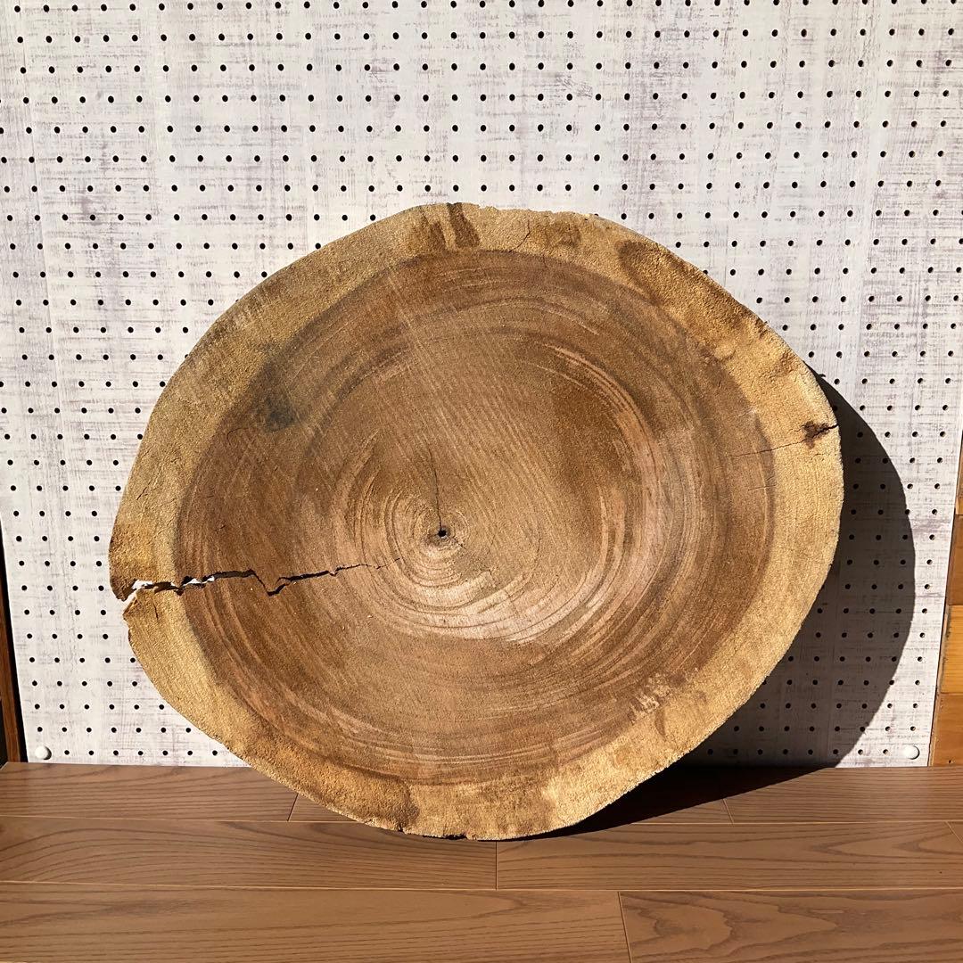 124.モンキーポッド　輪切り丸太　木材　素材　DIY ハンドメイド