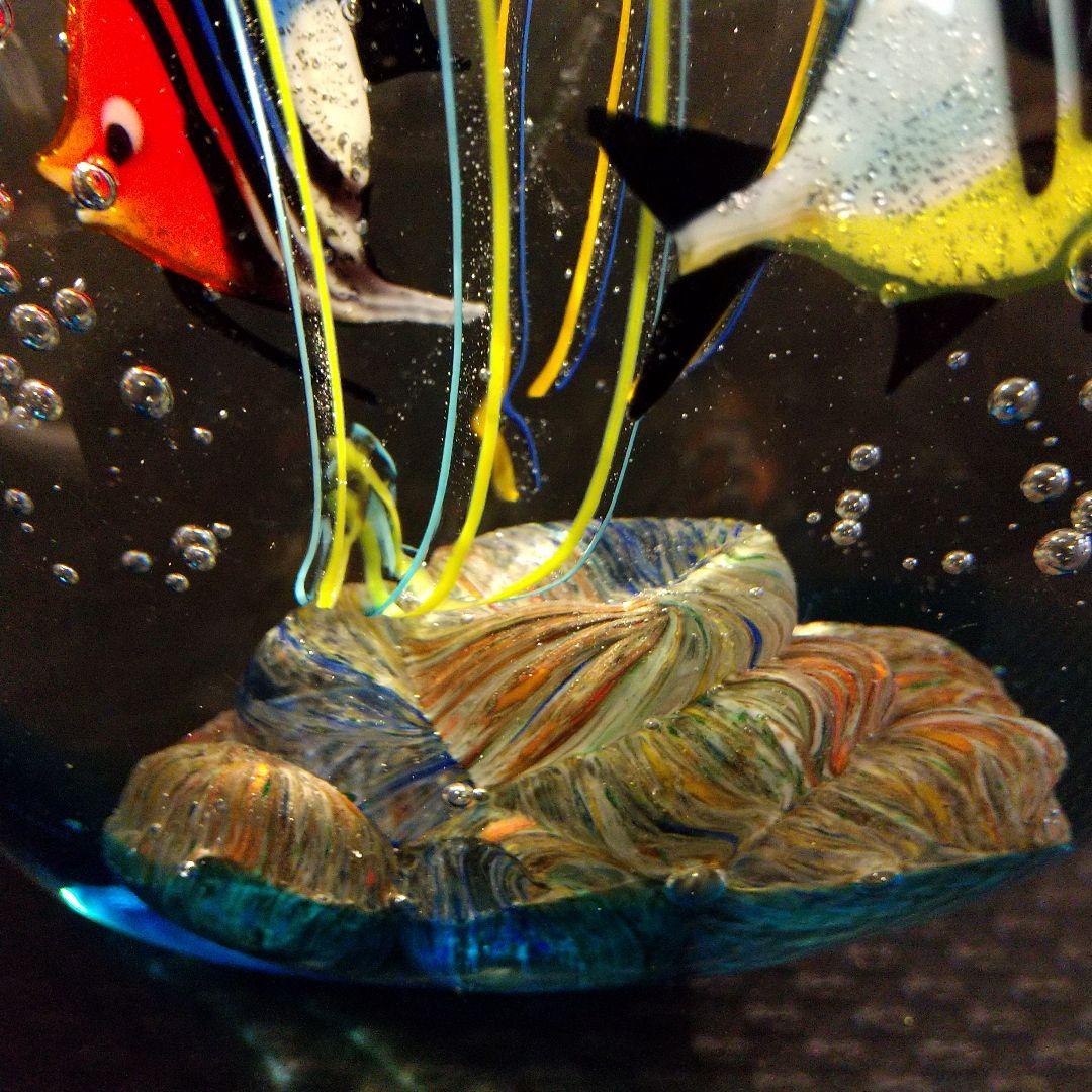 ベネチアングラス 置物 ムラ―ノガラス アクアリウム伝統工芸品