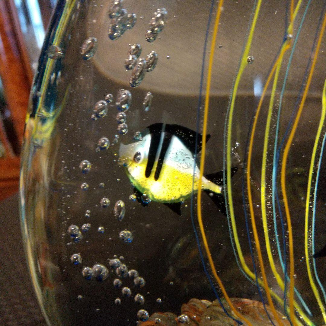 ベネチアングラス 置物 ムラ―ノガラス アクアリウム伝統工芸品