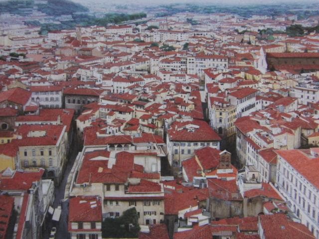 小木曽誠、【フィレンツェ】、希少な額装用画集画、新品高級額 額装付