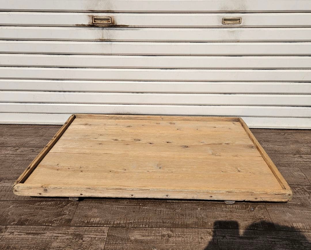日本のアンティーク のし板 枠付き 縁 天然木 無垢材 木製 古民家 インテリア