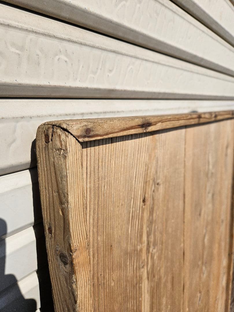 日本のアンティーク のし板 枠付き 縁 天然木 無垢材 木製 古民家 インテリア