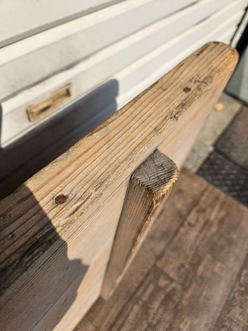 日本のアンティーク のし板 枠付き 縁 天然木 無垢材 木製 古民家 インテリア