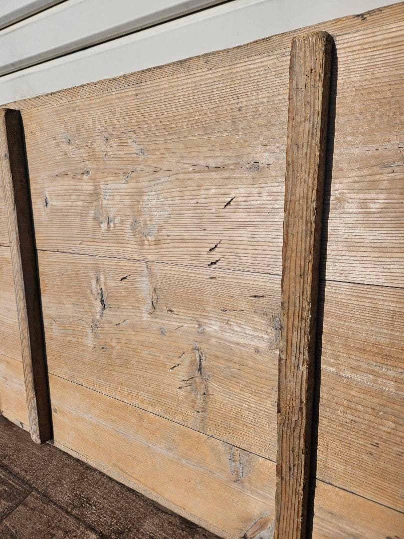 日本のアンティーク のし板 枠付き 縁 天然木 無垢材 木製 古民家 インテリア