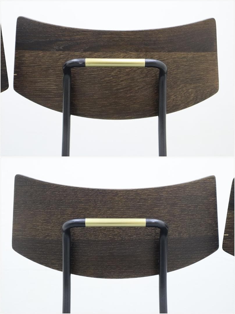 A1 スクエアルーツ SOLI カウンター チェア 椅子 オーク 革 スツール