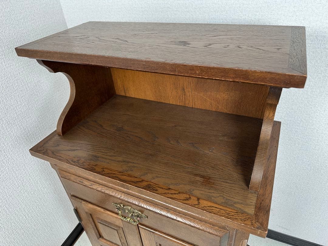 ヨーロッパ ヴィンテージ 家具 電話台 キャビネット チェスト 木製 ※i4※