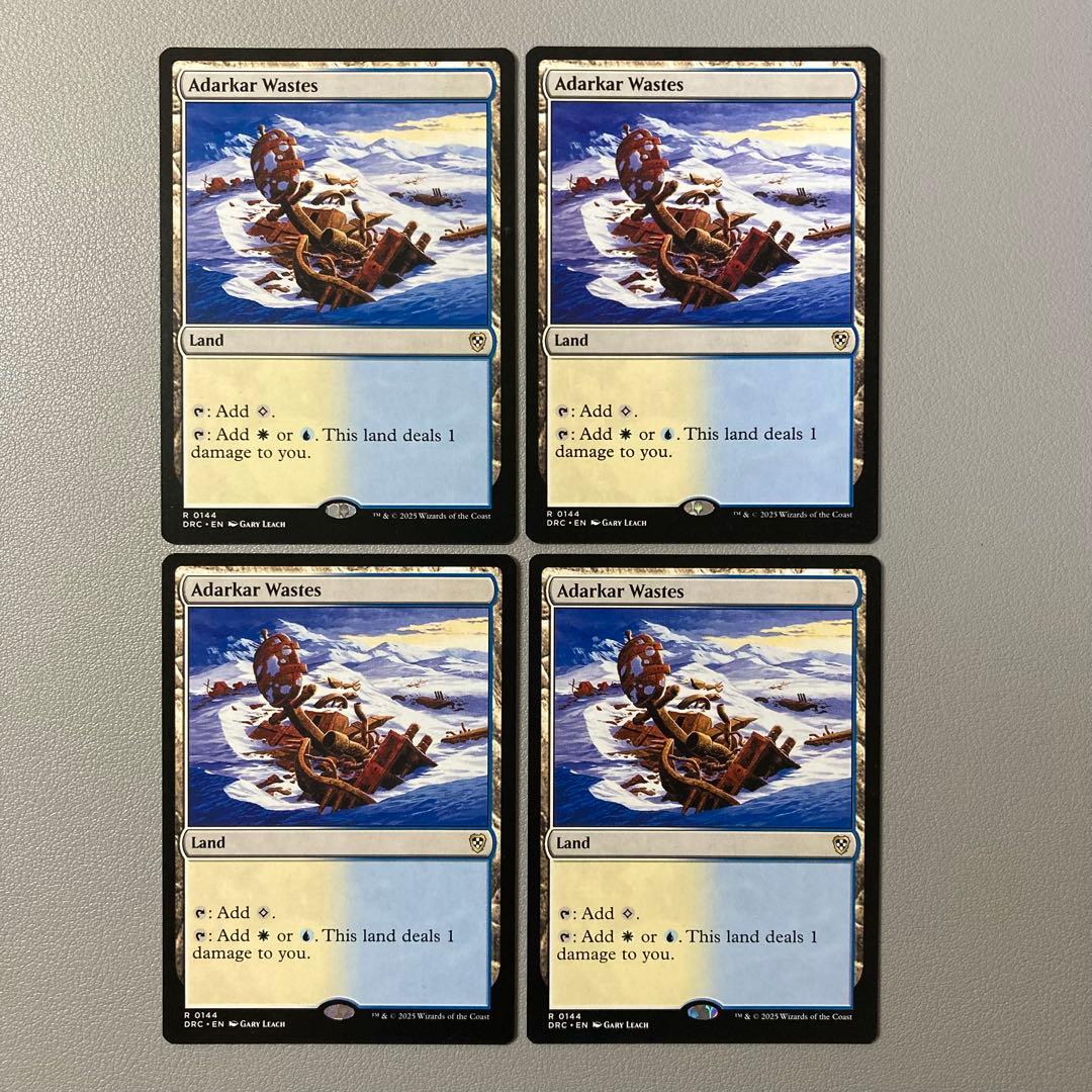 MTG DRC アダーカー荒原 英語版 4枚セット - メルカリ