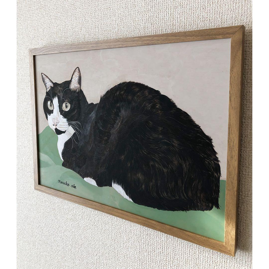 《送料無料》原画「ウメ13」猫イラスト