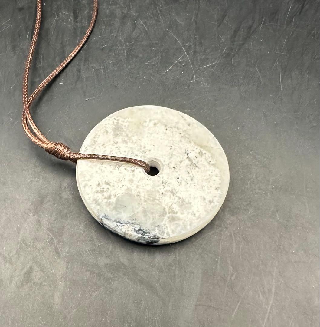 2026.2.10無病息災御守玉璧　新潟産ネフライト