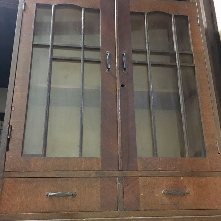 アンティーク 本棚★大正期 古民家 ビンテージ 骨董 書棚 レトロ 風情 風雅