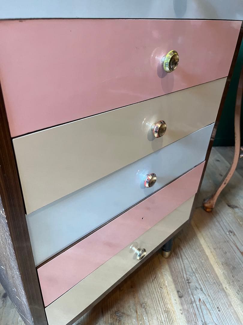 電話台 チェスト 昭和レトロ レトロポップ インテリア 当時物 収納棚