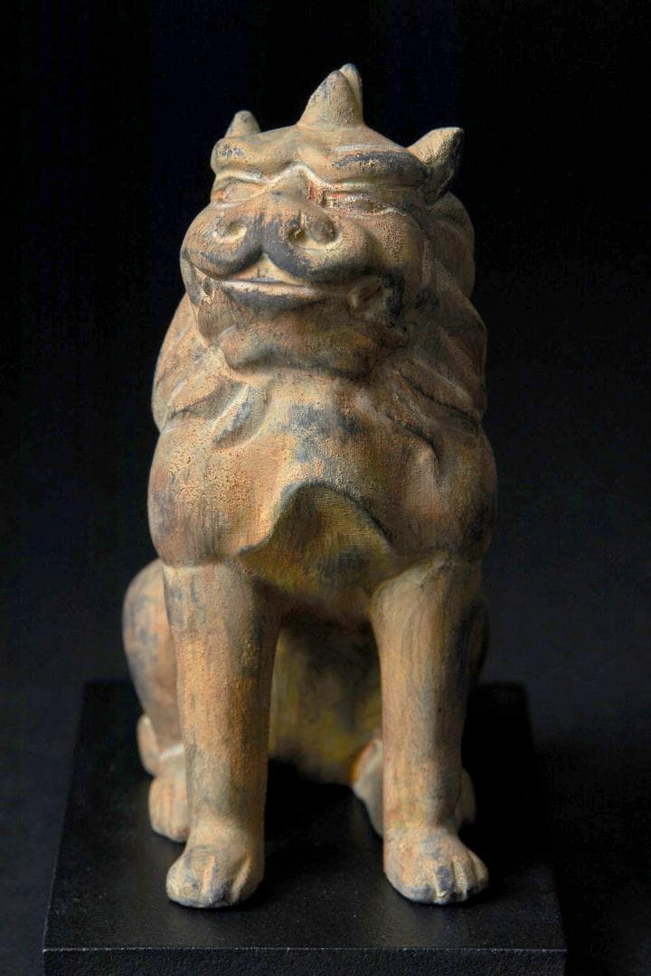 ★新品同様★イスム TanaCOCORO 掌 WOOD 狛犬★25