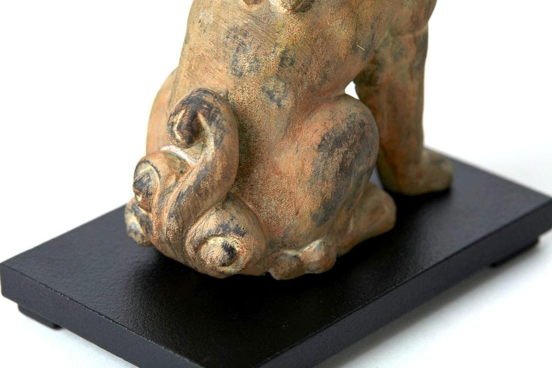 ★新品同様★イスム TanaCOCORO 掌 WOOD 狛犬★25