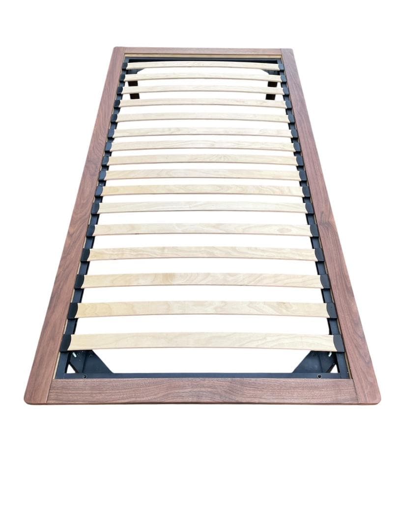 大阪京都限定 無印 木製ベッドフレーム 脚付き 収納付き