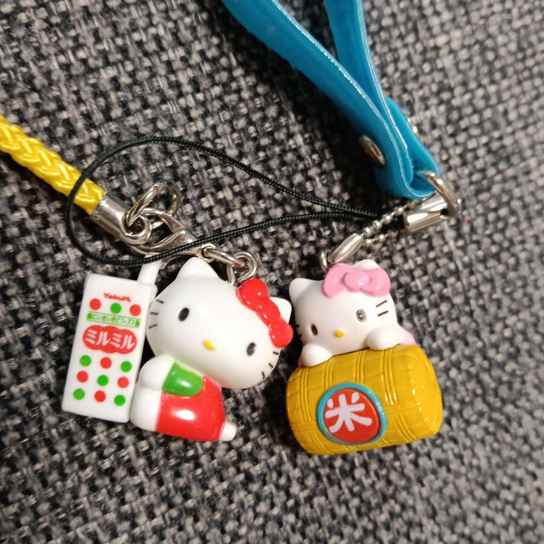 ハローキティ キティ ミルミルストラップ、富士米 ストラップセット