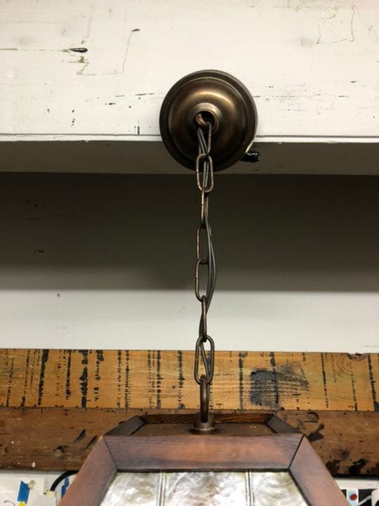 アンティーク　照明傘　貝殻　シェルランプ　ビンテージ