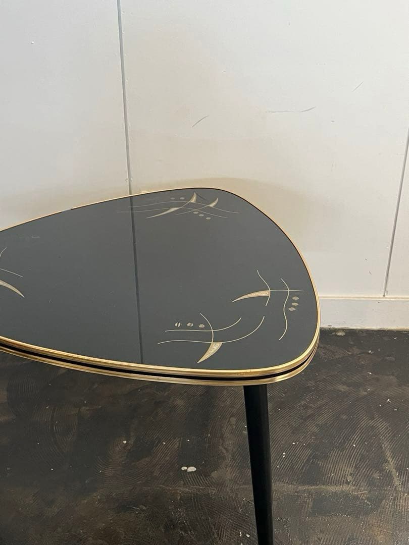 ミッドセンチュリー サイドテーブル プランター 黒 イギリス ドイツ 50s